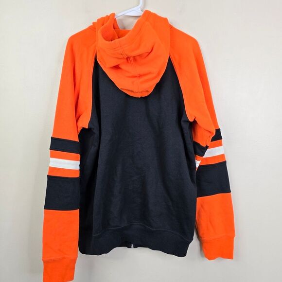 NHL GIII By Carl Banks VTG Philadelphia Flyers Colorblock Full Zip Hoodie Large - Picture 3 of 6